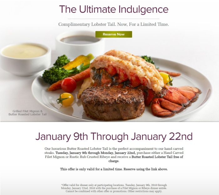 Roy's Restaurant - Ultimate Indulgence