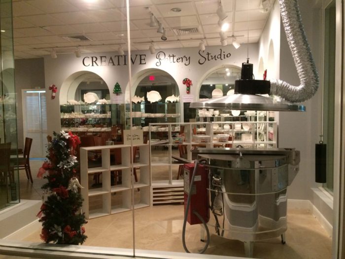 Creative Pottery Studio window